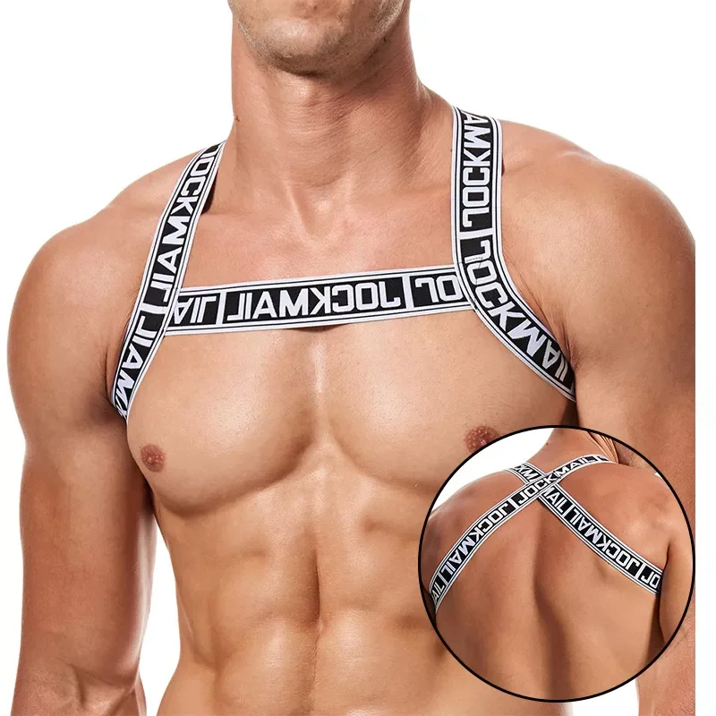 Bra Style Adult Harness Sexy Underwear Men for Disco Dancer Male Tank Top Harness Clothing Sheer Top Boy Tops for Erotic Parties
