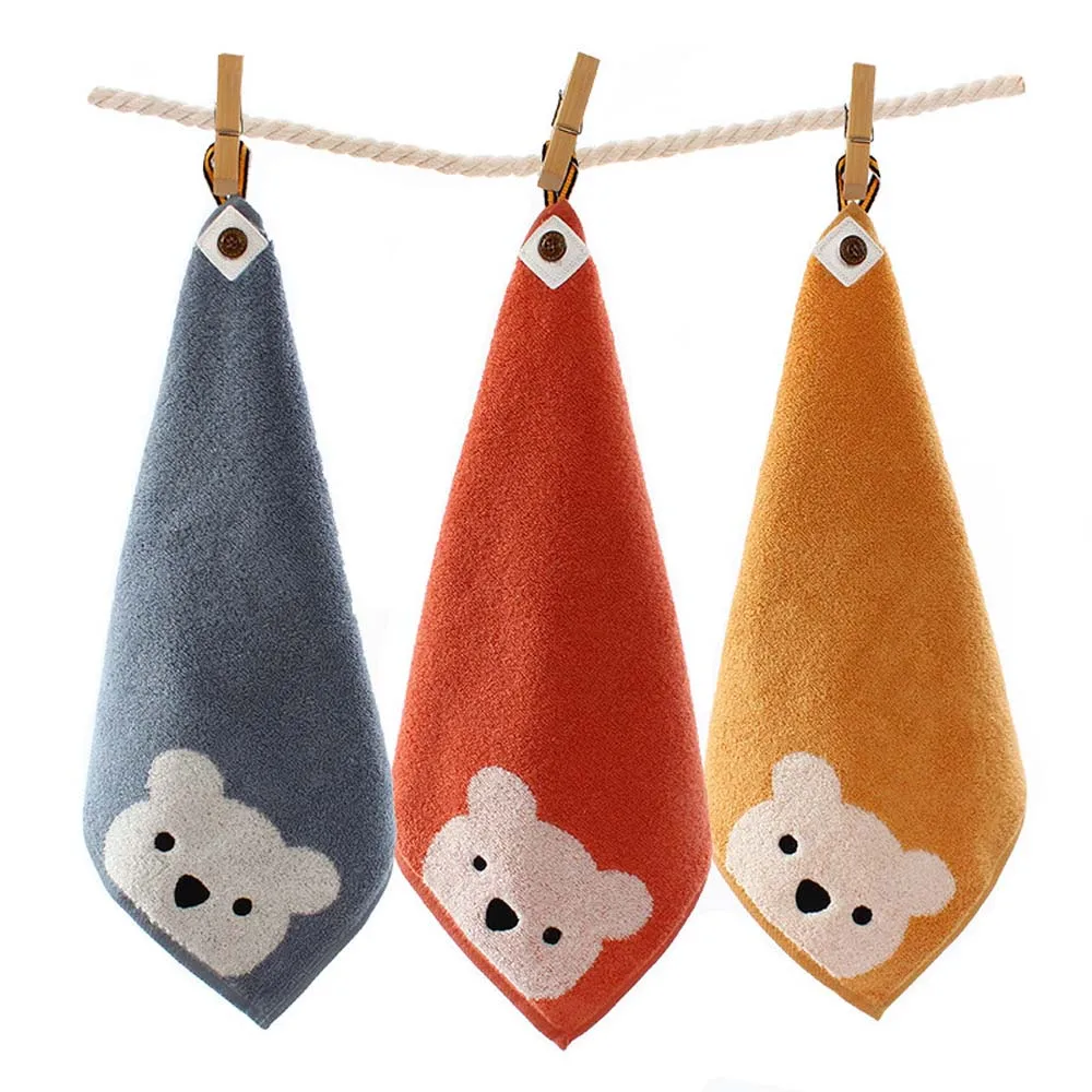 Bath Towel Baby Towel Soft Comfortable Cartoon Bear Kids Newborn Baby Face Towel Handkerchief Saliva Towels Wipe Towels