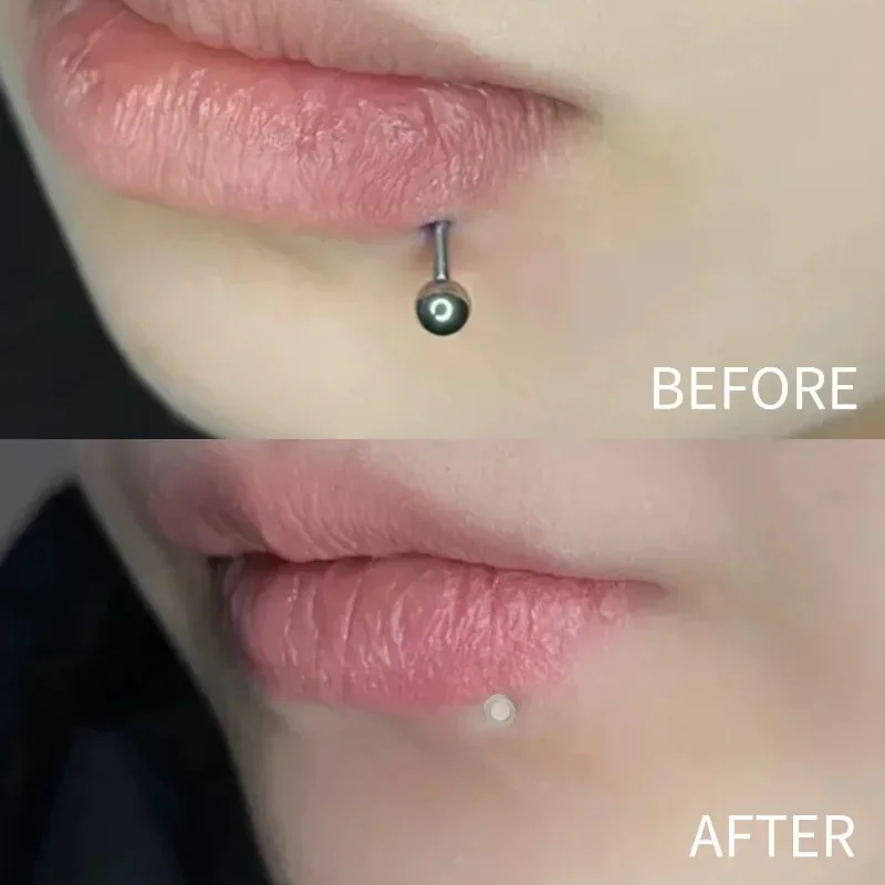 Lip Nose Studs Ear Helix Earring 50/10PC Transparent Acrylic Soft Rod 16 Gauge 6mm 8mm 10mm 12mm Body Piercing Jewelry