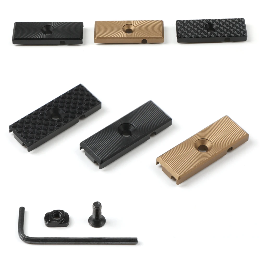 CNC Aluminum M-LOK Keymod Metal Wire Guide System Cable Management Rail Cover Tail Fixed Mount Hunting Tactical Gear Accessory