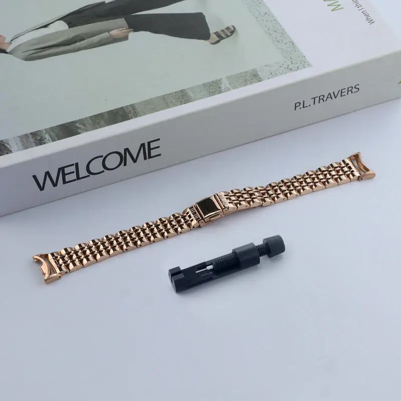 Elegant Stainless Steel Watch Strap - Premium Metal Bracelet Strap
