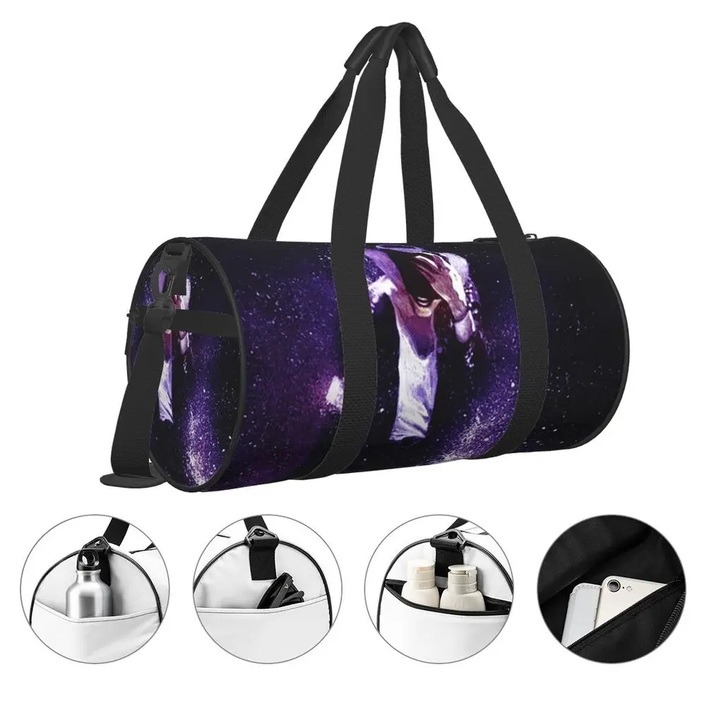 Michael Jackson Musicians Singers Dancers Large Duffle Gym Bag Waterproof Duffle Travel Bags Handbags Fitness bag