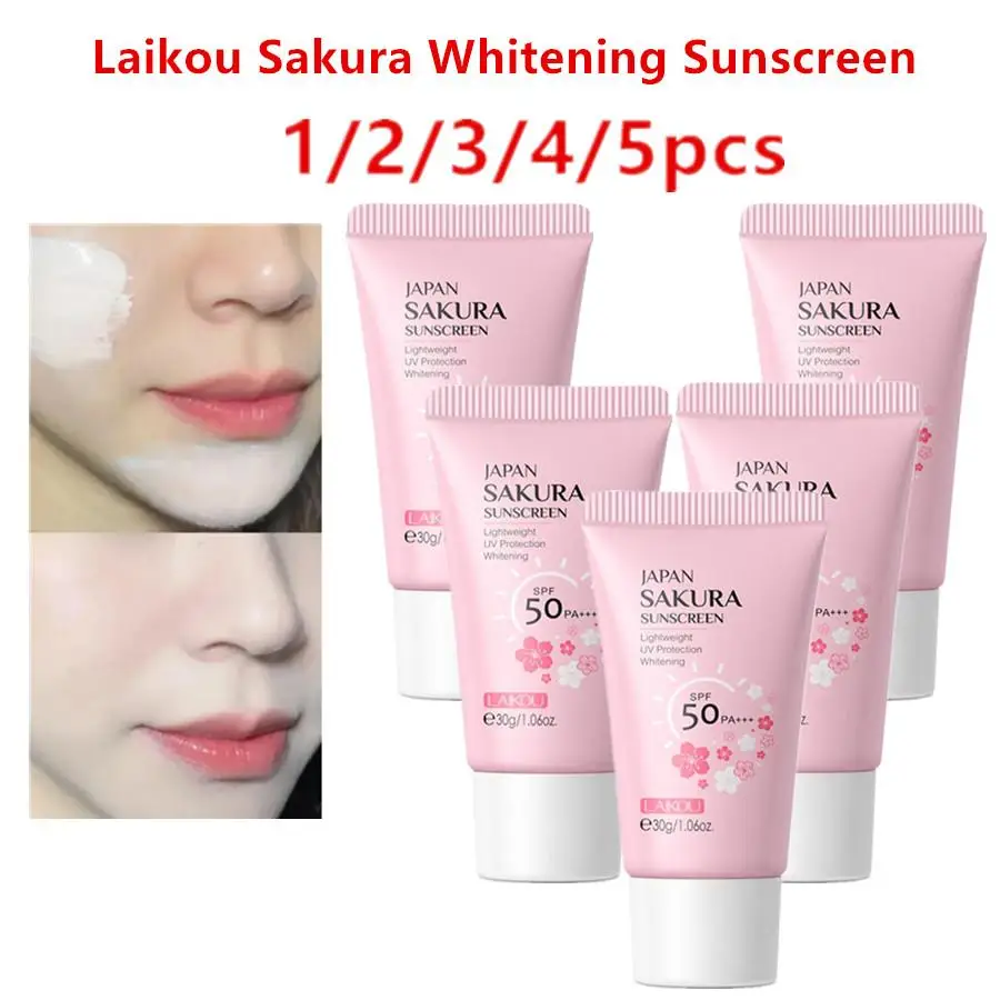 

Lot Laikou Whitening Cream Sunscreen Protector Facial Body Solar Sun Blocker SPF50 Isolation Lotion Cream Moisturizer 30g