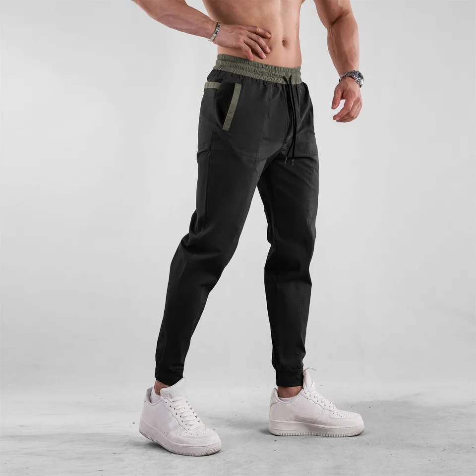 Mens Casual Cargo Pants Breathable Polyester Fashion
