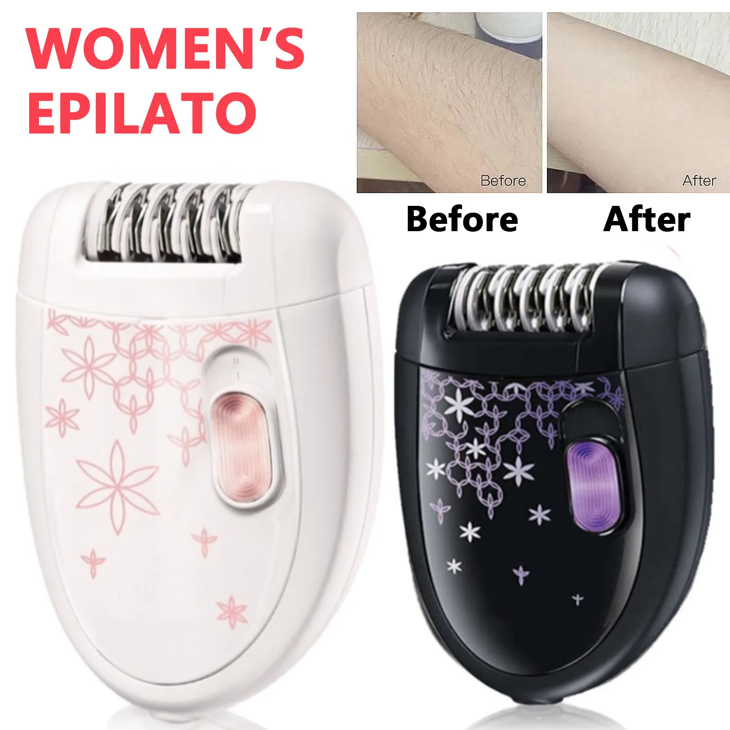 

100-240v corded women epilator electric hair removal for body underarm female epilator for face lady leg bikini trimmer painless