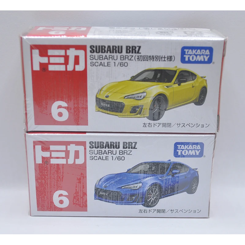 TAKARA TOMY TOMICA DIE CAST MODEL NO 6 SUBARU BRZ 1/60 SCALE