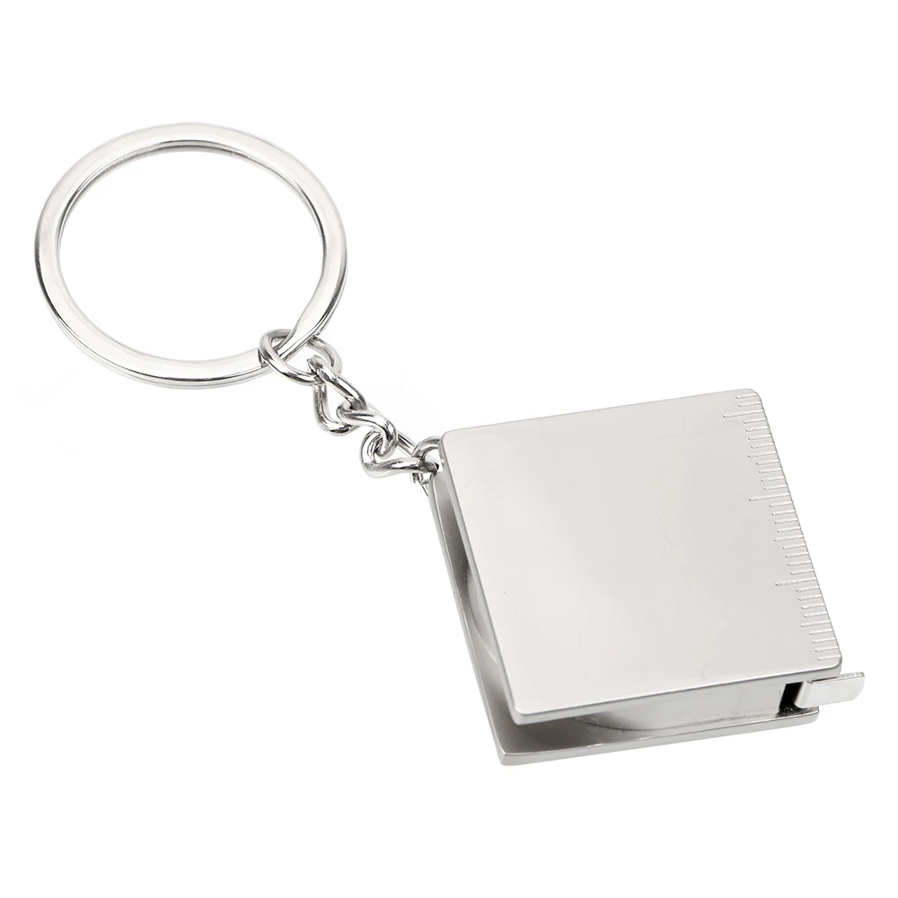 Tape Measure Key Ring Tape Measure Keychain Gauging Tools Retractable Ruler Pull Ruler Measuring Tools Stainless Steel Portable