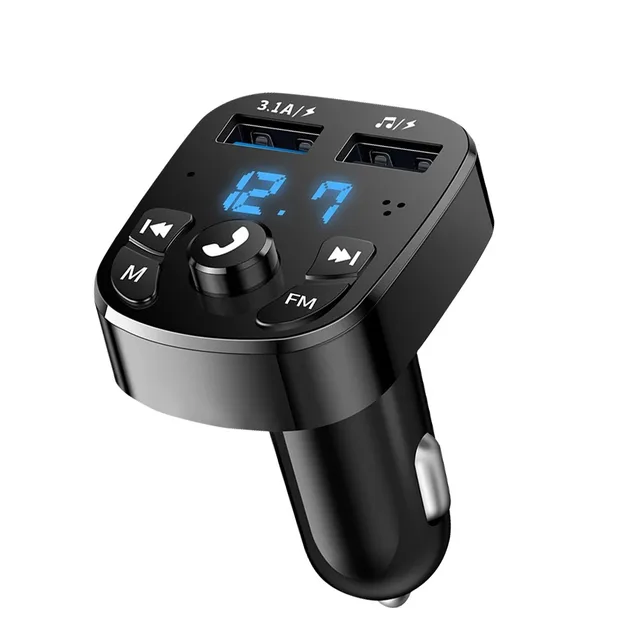 Bluetooth 5.0 MP3 Car Player – Dual USB Ports, Wireless Hands-Free Audio Receiver & Cigarette Lighter Adapter 6