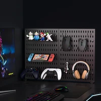 Desktop Standing Pegboard For Home And Office Use. Freely Combinable Accessories For Organizing Stationery. 1