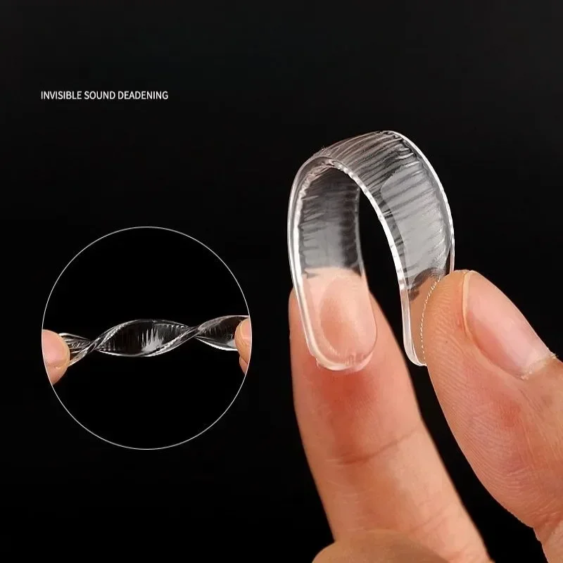 Silicone Door Sticker Transparent Silicone Anti-impact Grain Closet Door Mute Sticker Silencing Anti-slip Silicone Foot Mat Self-adhesive Grain