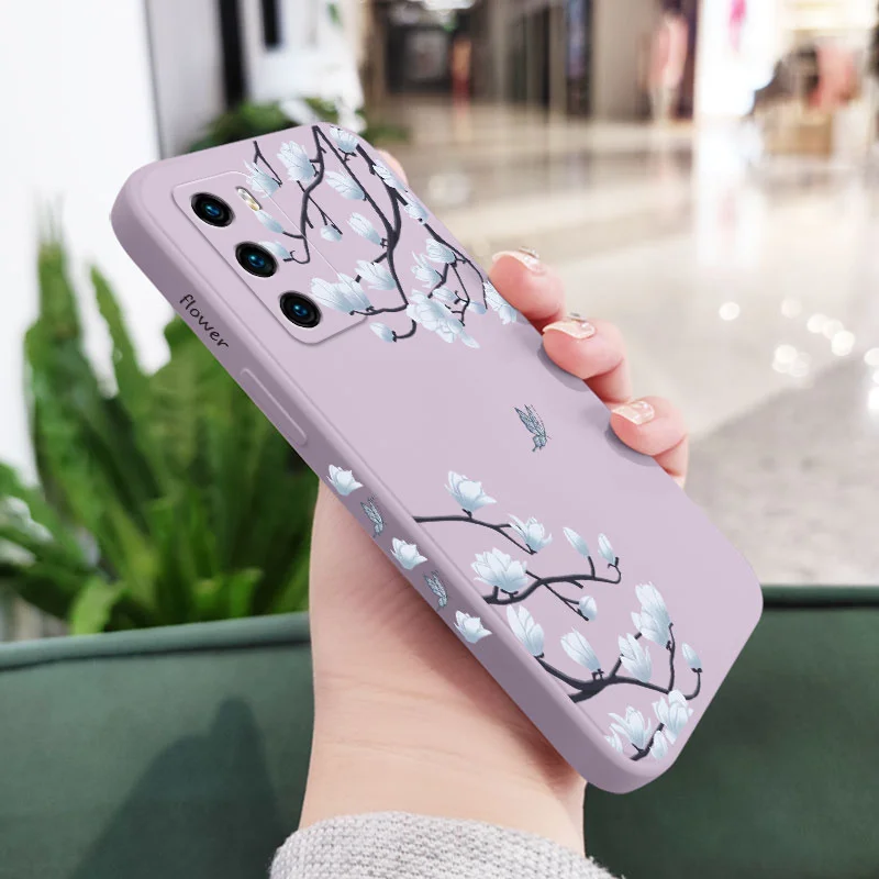 Tree Branch Design Liquid Silicone Phone Case - Sleek and Durable Cover