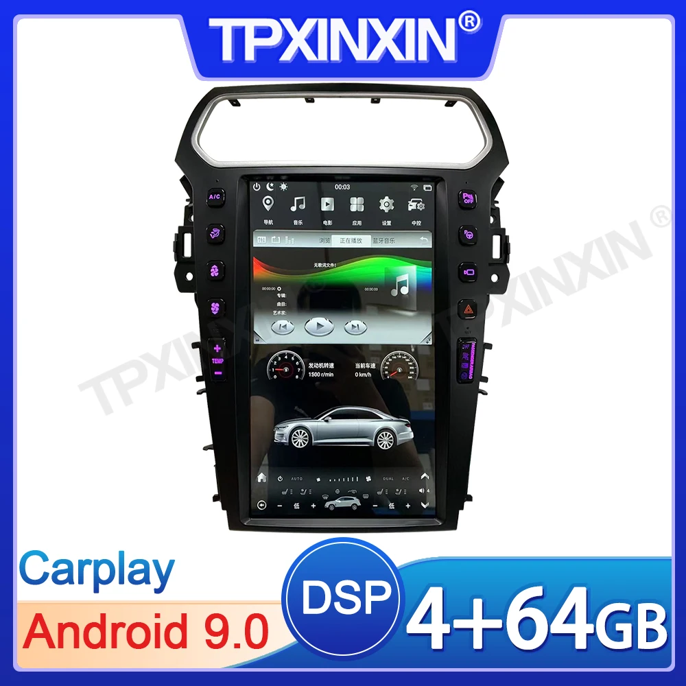 

13.6 inch PX6 Android Auto Stereo Car Radio For Ford Explorer 2011-2019 Multimedia Player GPS Navigation Touch Screen Head unit