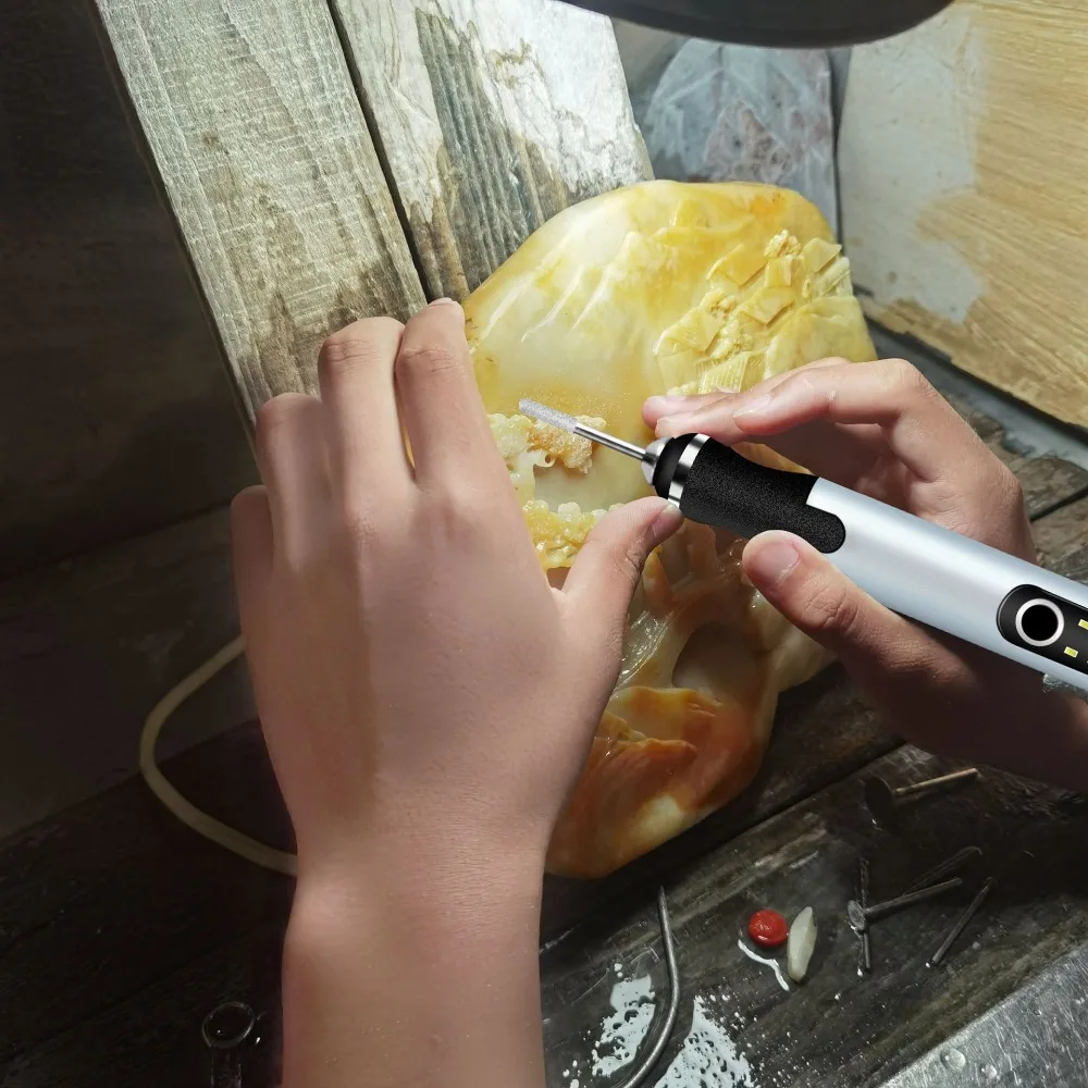 Mini Electric Engraving Pen Drilling Polishing Portable Cordless Engraving Pen Kit USB Rechargeable Wireless Engraver Marker