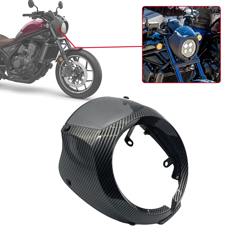 Parabrisas Para Motocicleta Rebel/CMX1100/CMX500 - Universal, Color Negro, Material ABS, Reduce Ruido Del Viento