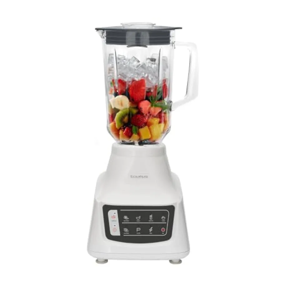 Quiet Powerful Blender 1050W with 1.5L Glass Jar Stainless Steel Blades 9 Speed Settings Up to 50 Less Noise Ideal for Smoothie