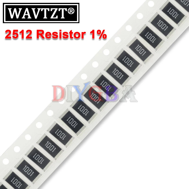 

50 шт. SMD резистор 2512 1% 1 Вт 0.1R 0.01R 0.05R 0.001R 0R 1K 2,2 K 10K 100K 220K 0R 1R 10R 100R 150R 220R 330R 470R Ohm 0R ~ 10M