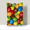 M&M's Home Interior Character Blanket 150x200 Custom Blankets Characters Knitted Plaid Microfiber Bedding Beach Towel Bed Throw 3