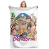 Benidorm! Blanket Flannel Super Soft Throw Blankets Sofa Throw Blanket For Home Bedroom Office Throws Bedspread Quilt 1
