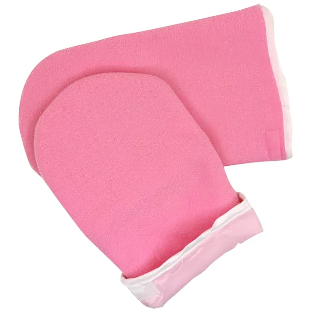 1 Pair Cotton Gloves Wax Gloves Thermal Insulation Cotton Foot Cover Pink Gloves