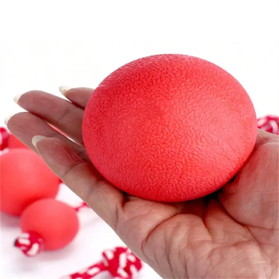 Dog Bouncy Balls, Indestructible Drop Resistant Solid Rubber Bouncing Ball, Bite Training For Medium Large Dogs Aggressive 4