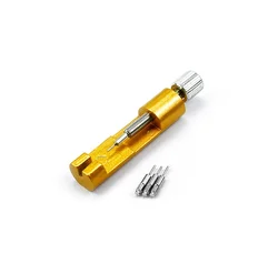Precision Watch Strap Adjustment Tool - Metal Disassembler for Strap Length Modification (Gold - 2pcs)