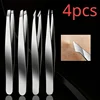 4pcs Set Professional Tweezers Set Perfect For Eyebrow Hair Removal Splinter Very Effortless and Relaxed to Remove 1