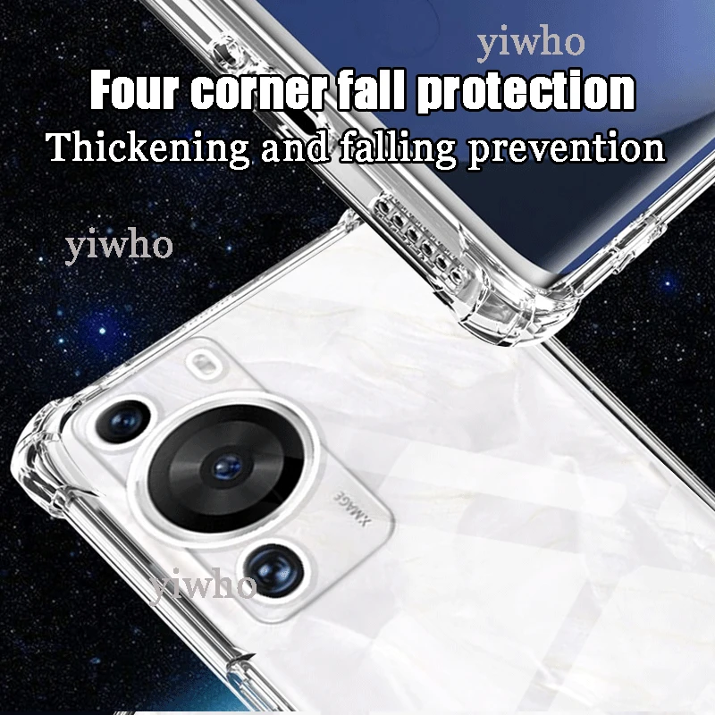 For Huawei P60 Pro Case Slim Soft TPU Transaprent Clear Phone Case on For Huawei P60 Art P60Pro P50 P40 Pro Mate 50 Pro Cover