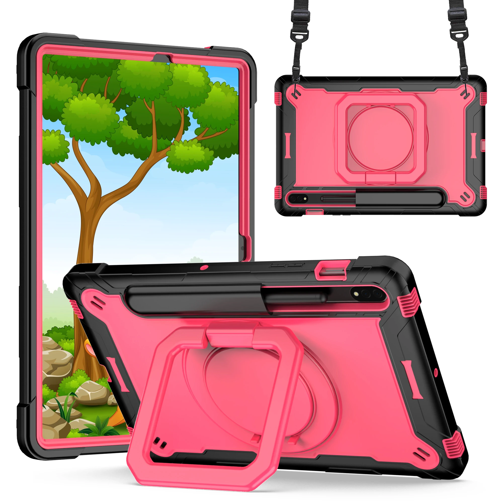 Durable 360 Rotating Stand Tablet Cover