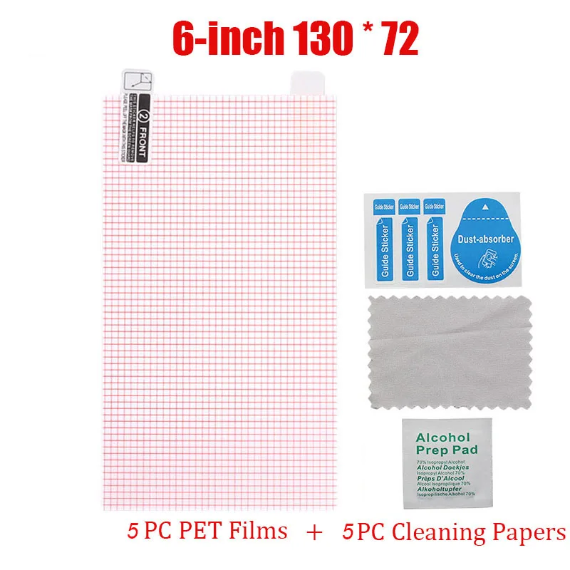 Universal HD Clear Screen Protector Set - Anti-Dust PET Films