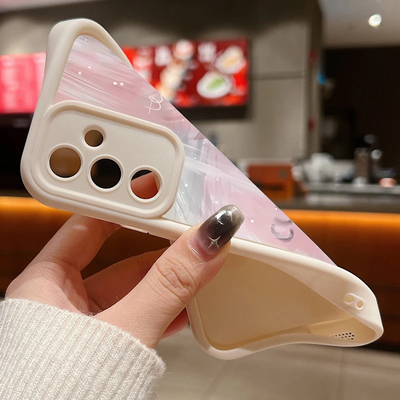Pink Gradient Butterfly TPU Phone Case Cover