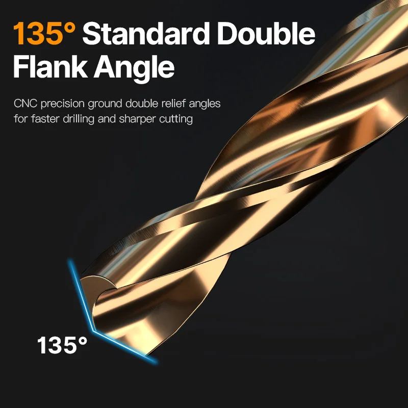M43 Cobalt Drill Bit Set HSS Twist Drill 0.5mm to 13mm Tool For Metal Stainless Steel Drilling 5/10pcs drill bit set