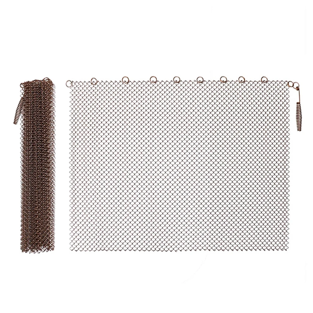 

Fireplace Mesh Curtains Anti Prevent Sparks Fireplace Gauze Log Wood Burner Stove Door Curtain Fireplace Cover Screen Tool