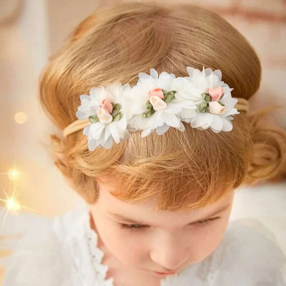 Fasce Per Capelli Per Bambina, 3 Pezzi Fasce in Grosgrain