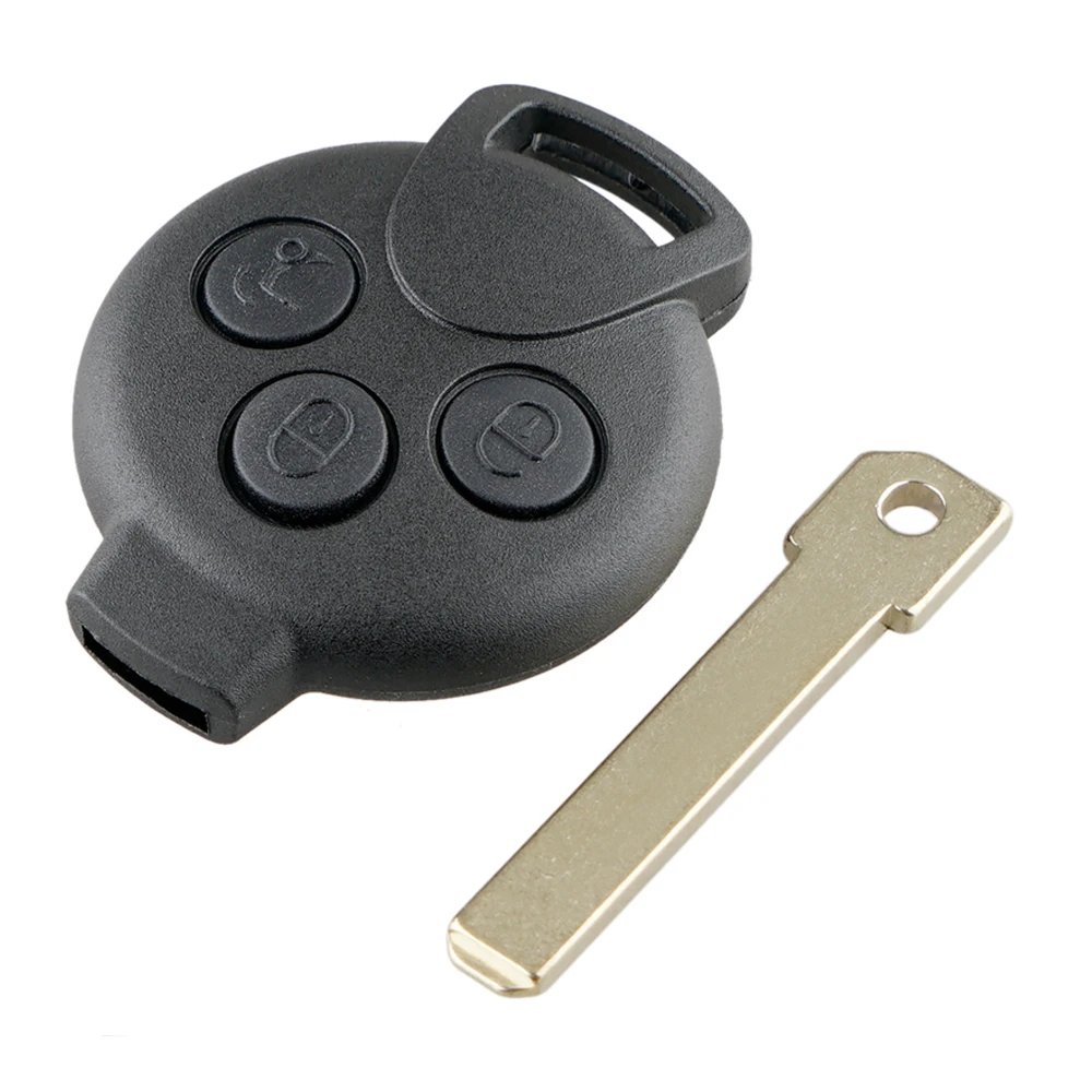 Car Key Shell 3 Buttons Car Remote Key Shell Case Replacement Fit for Fortwo 451 2007-2013 / Mercedes-Benz Smart