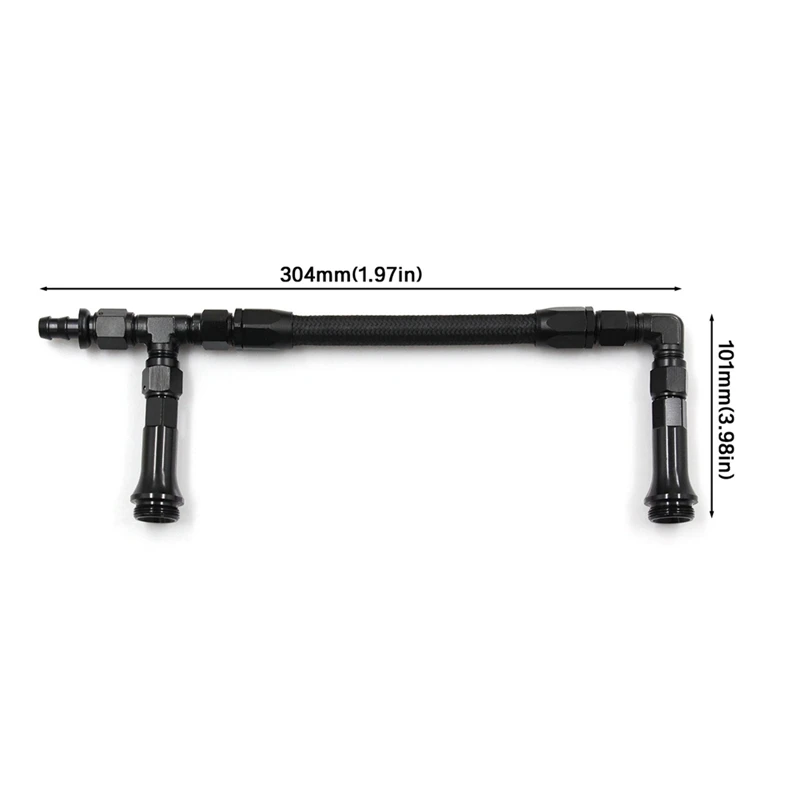 Linea Carburante Intrecciata 6AN Doppia Alimentazione Per Carburatore Holley 4150 - Gearzaar