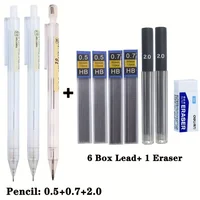 0.5 0.7 2.0 Mm Automatic HB 2B Refill Mechanical Pencil for Drawing Sketching Students School Supplies Cute Stationery 1