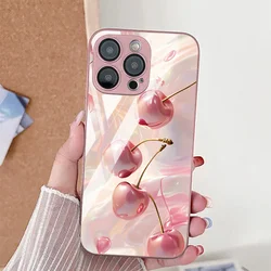 Elegant Flower Design Tempered Glass Phone Case - Galaxy A33 5G (PJ88)
