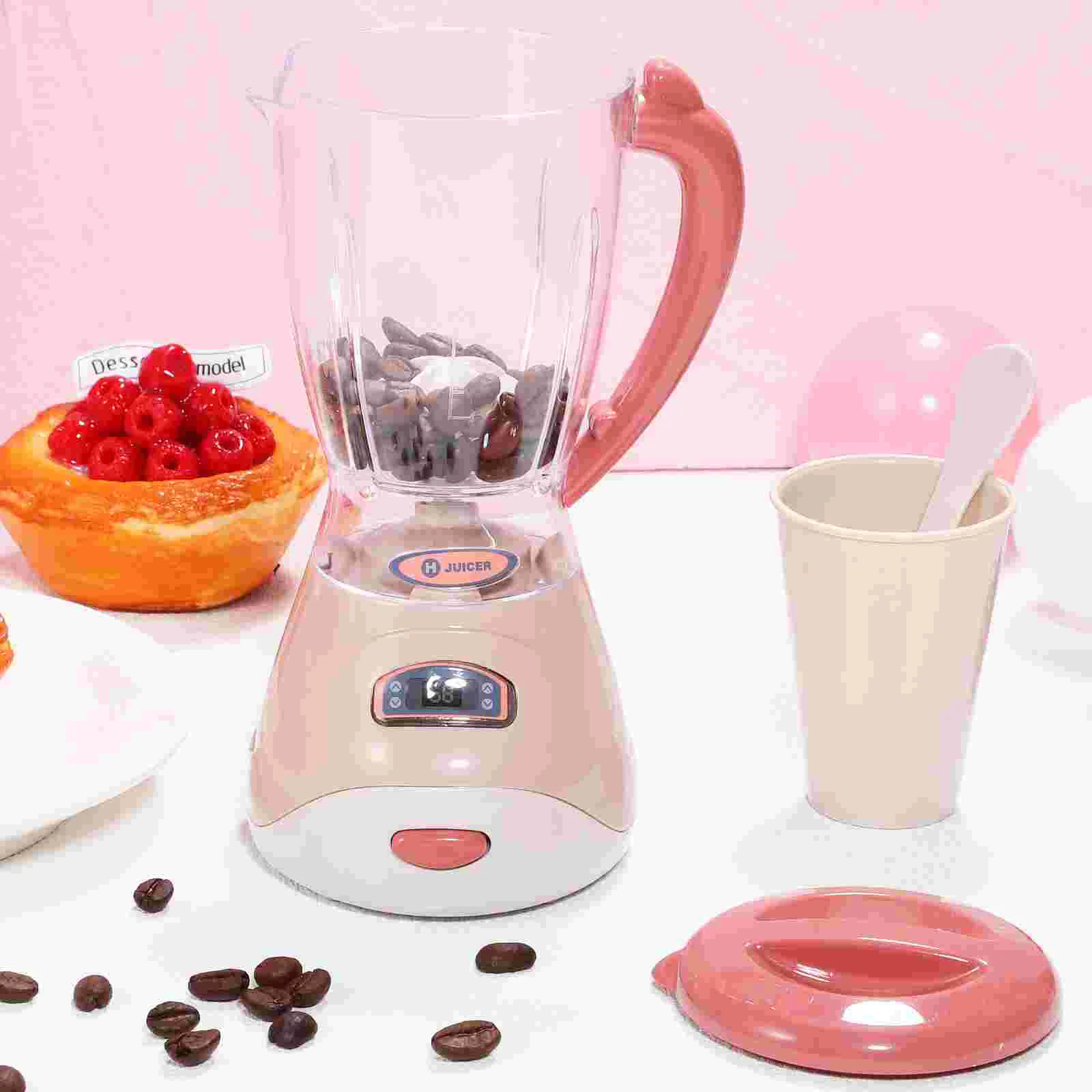 Electric Toy Blender Kids Juicer Play Kitchen Accessories Mini Juicer Toy Kitchen Pretend Playset Sturdy