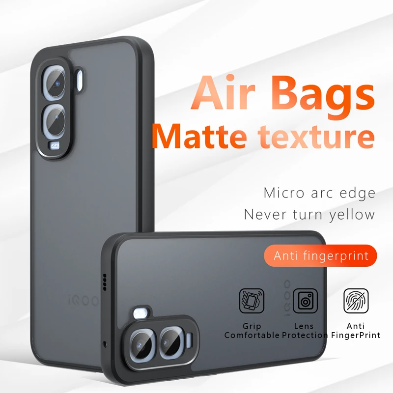 Enhanced Shockproof Anti-Fingerprint Matte Phone Case