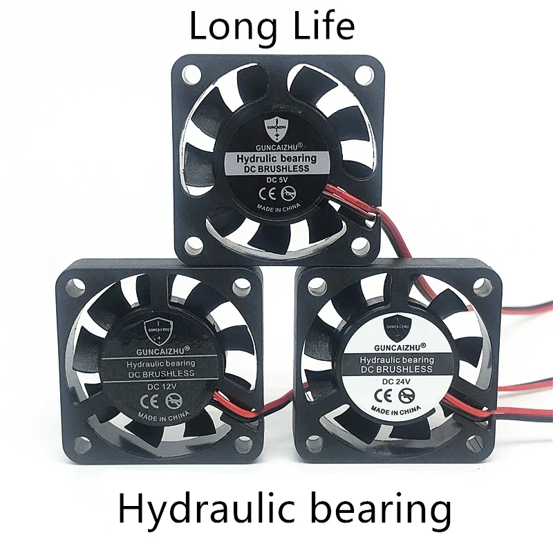 

Fluid bearing Ball bearing DC5V 12V 24V 40mm 4cm 40x40x10mm for 3D Printer Graphics Card Cooling Fan 2pin 100cm wires