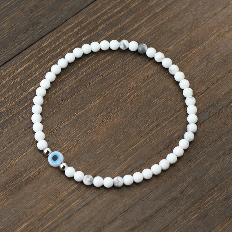 Natural Red Howlite Lava Stone Men Bracelet