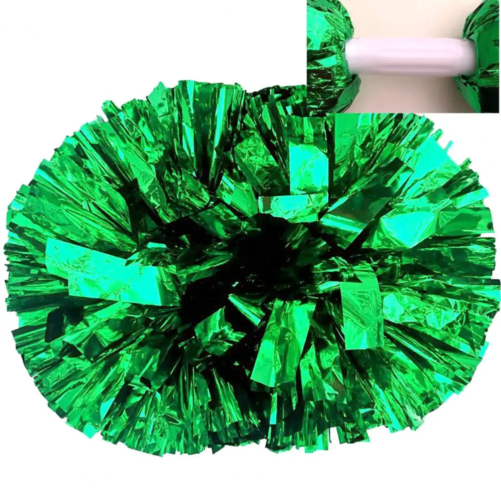 Cheerleading Pom Poms Shining Metallic Streamer Pompoms Cheerleading Hand Flower Pom Ball Club Dance Decorator