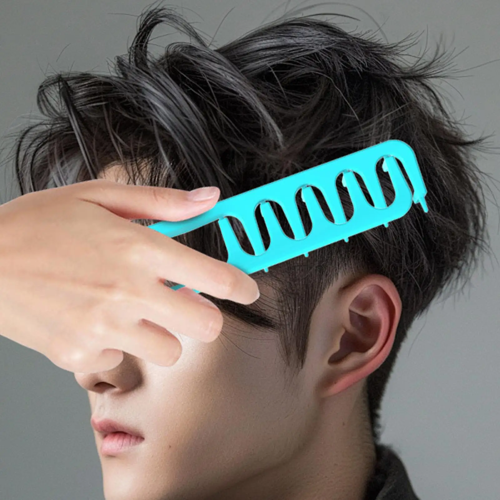 Fluffy Texture Styling Comb Volumizing Wide-Tooth Hairbrush Curling Tools Fluffy Roots Hair Seam Cover Bangs Hairdressing Combs