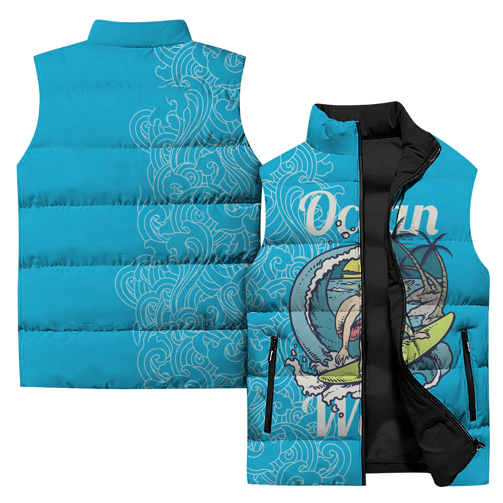 thumbnail image 1 of Chaquetas de samurái para hombre, chaleco de punto de dibujos animados de moda de invierno para hombre, ropa ligera y cálida de estilo japonés para hombre, chalecos geniales para hombres a precios ase, 1 of 5