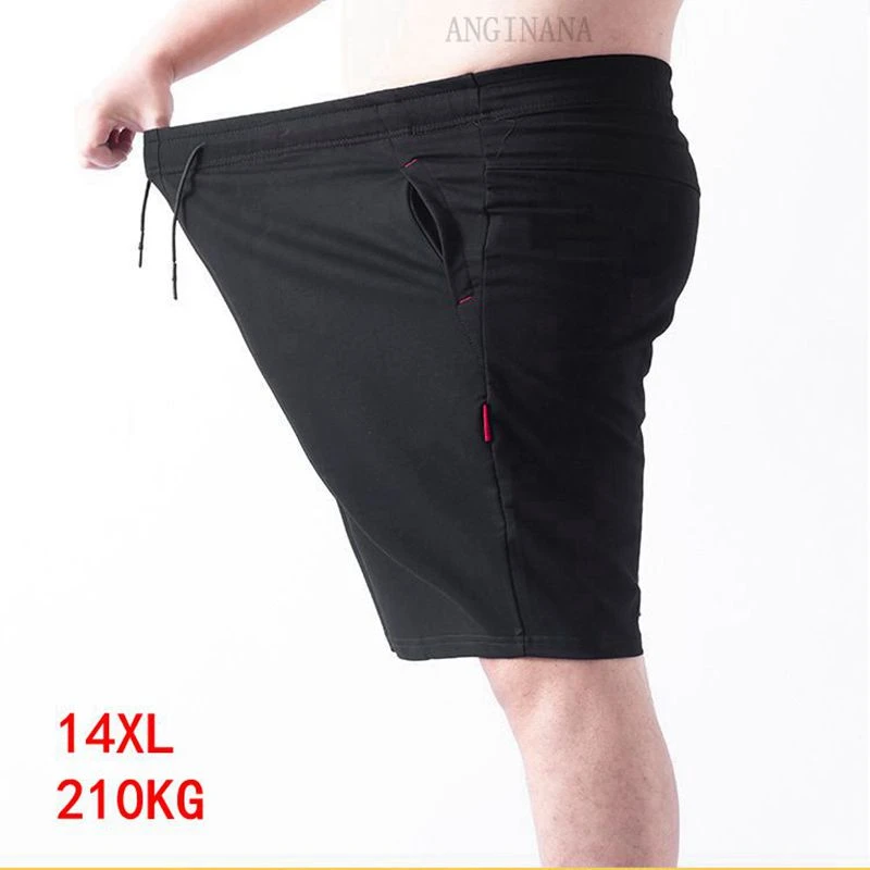 Pantalones cortos elásticos hombre, shorts holgados de grande 14xl, 210kg, algodón 10xl, 12xl, 8xl, deportes de verano, negro, azul, pantalones cortos grandes 58, 60, 62, 64| | - AliExpress
