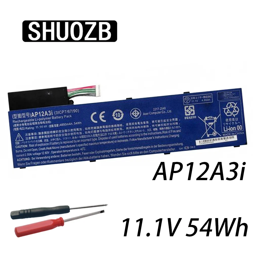 

Аккумулятор SHUOZB AP12A3i для ноутбука Acer Aspire W700 MA50 Tablet M3 M5