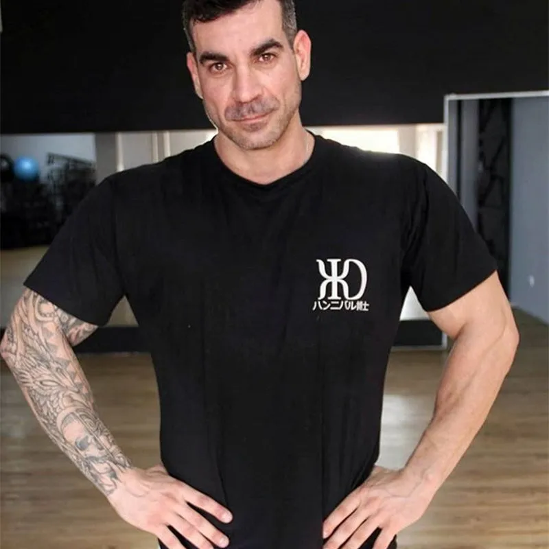 

Summer Men's Fashion T Shirt Men Tops Summer Fitness Bodybuilding Clothes Muscle Male Shirts Cotton Slim Fit Clothing For Men
