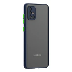 Shockproof Armor Hard PC Protective Phone Case - Durable & Stylish Cover for A11 (Dark Blue)