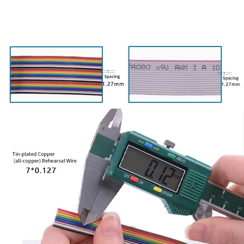 DIDC RS-232 DR/DB 9/15/25/37 Pin Ribbon Cable Connector Connection Line D-SUB DB9 DB15 DB25 DB37 Male to Female Extension Wire 3