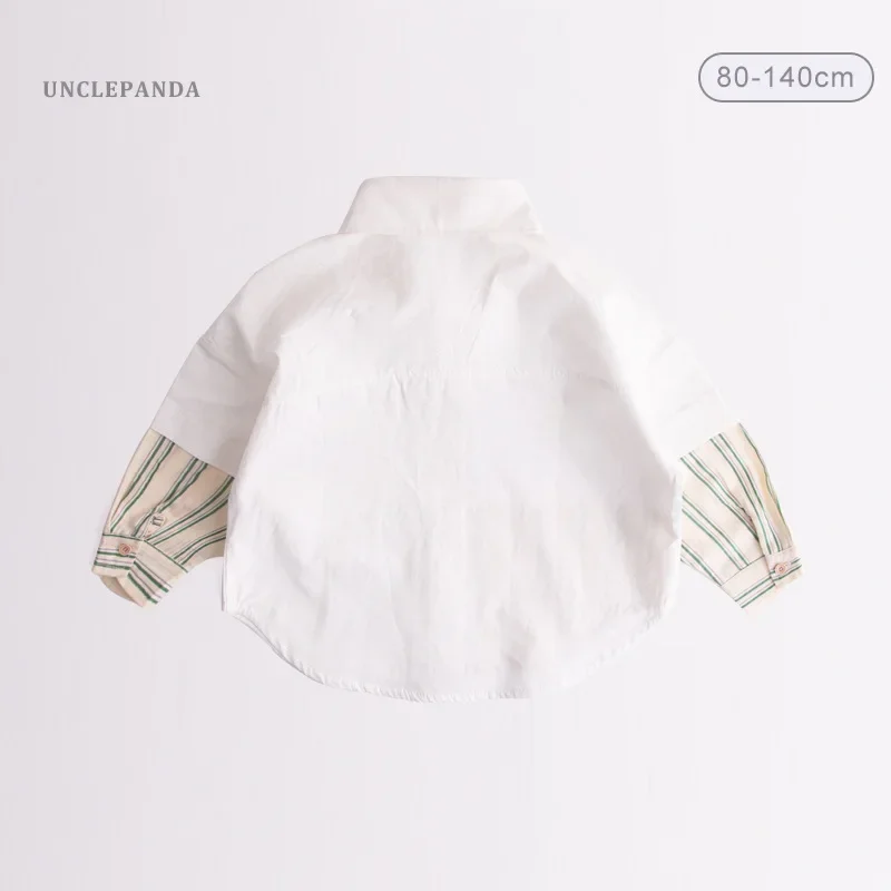 Long Sleeve Children's Shirt Striped Spring Autumn Baby Top Collar Toddler Boys' Clothing New Hot Sale Of The Season Kids' Fashi